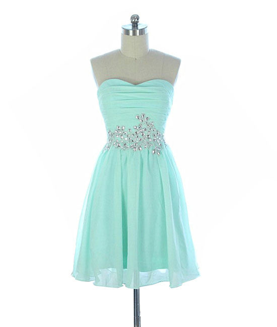 Cute sweetheart green short prom dress, green homecoming dress shdress Cute sweetheart green short prom dress, green homecoming dress shdress