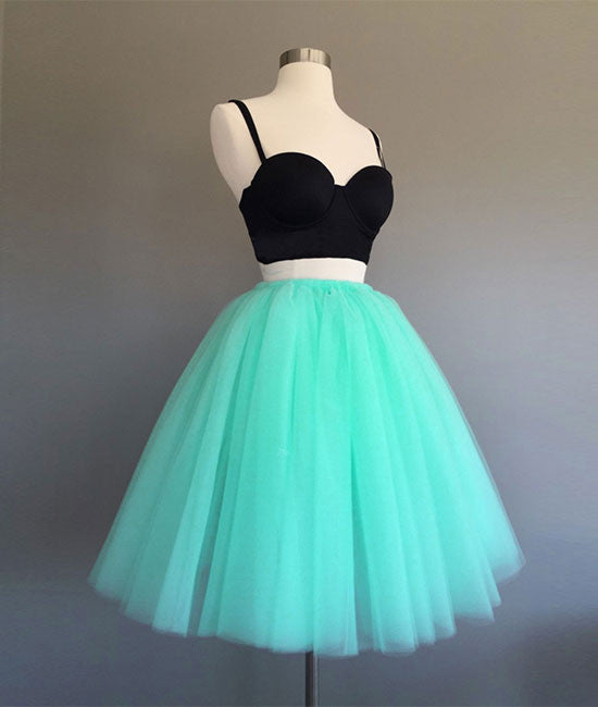 
                  
                    Cute two pieces mint Green short prom dress, homecoming dress - shdress
                  
                