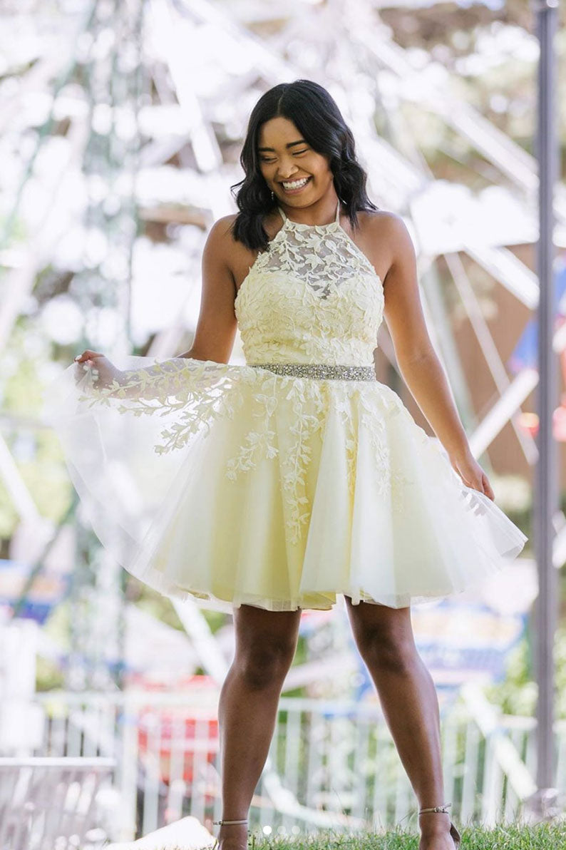 Yellow Lace Cheap Yellow Homecoming Dresses Short Yellow Lace Prom Dresses, Short Yellow Lace Formal Homecoming Yellow Lace Cheap Yellow Homecoming Dresses Short Yellow Lace Prom Dresses, Short Yellow Lace Formal Homecoming