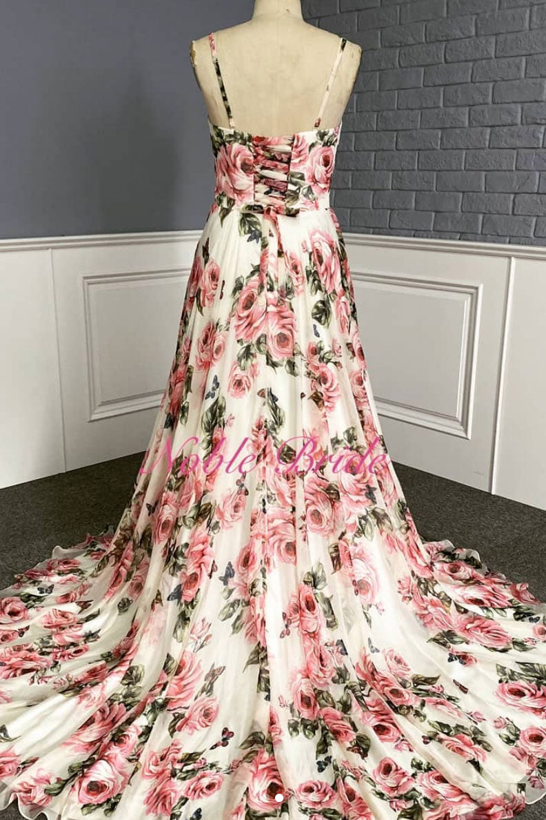 Simple v neck satin long prom dress evening dress