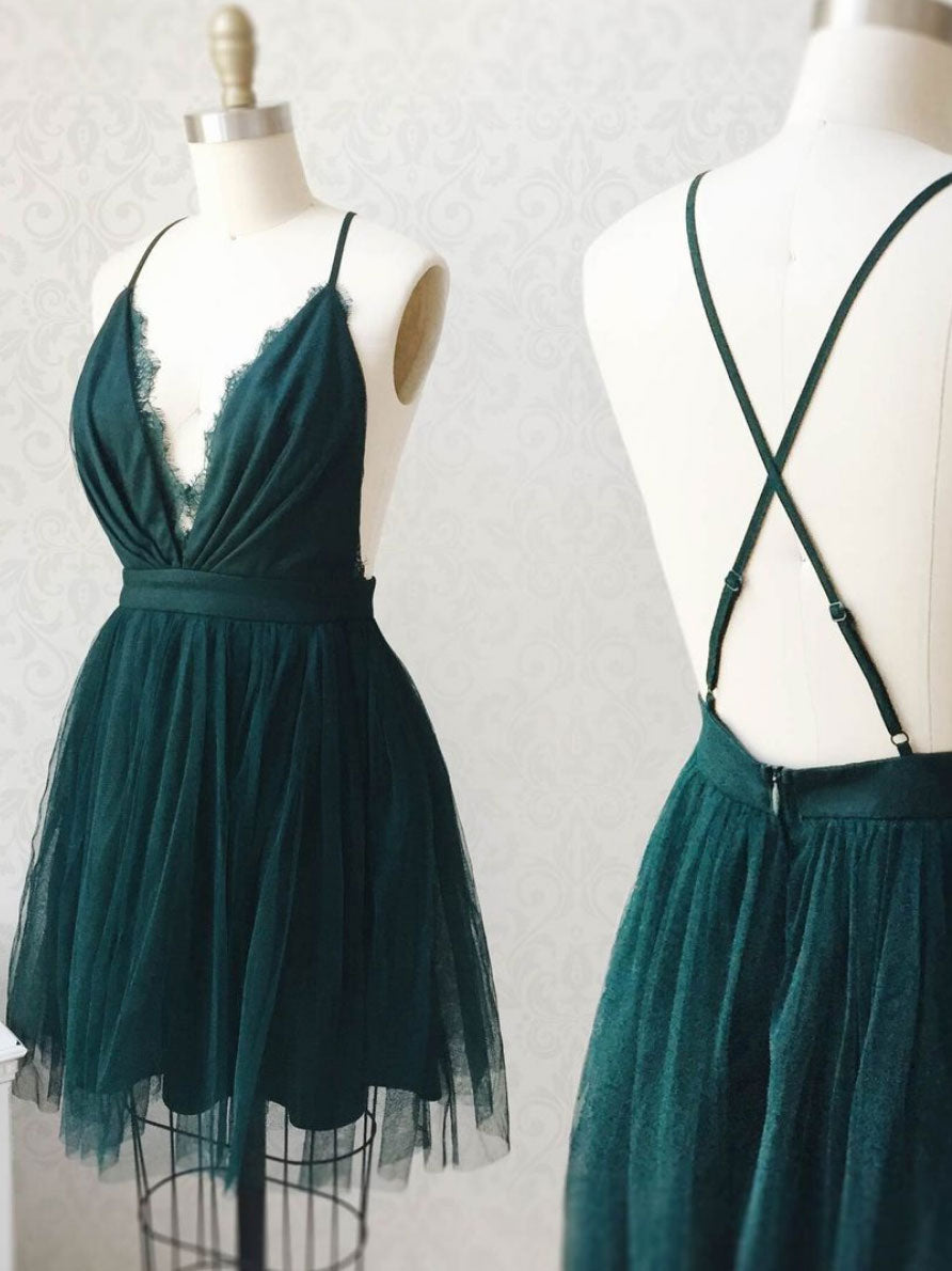 Green tulle lace short prom dress, green tulle lace homecoming dress shdress Green tulle lace short prom dress, green tulle lace homecoming dress shdress