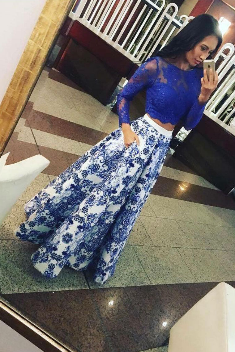 Blue satin lace long prom dress blue lace evening dress shdress Blue satin lace long prom dress blue lace evening dress shdress