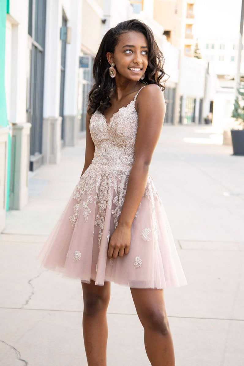 Cute sweetheart tulle lace short prom dress lace homecoming dress shdress Cute sweetheart tulle lace short prom dress lace homecoming dress shdress