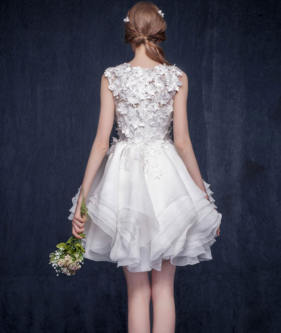 Pink lace short prom dress. pink homecoming dress - shdress