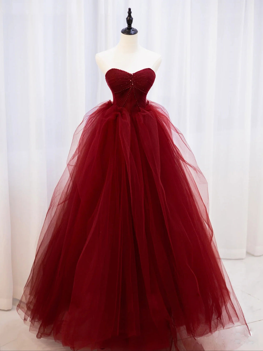 Burgundy off shoulder tulle lace long prom dress burgundy formal dress shdress Burgundy off shoulder tulle lace long prom dress burgundy formal dress shdress