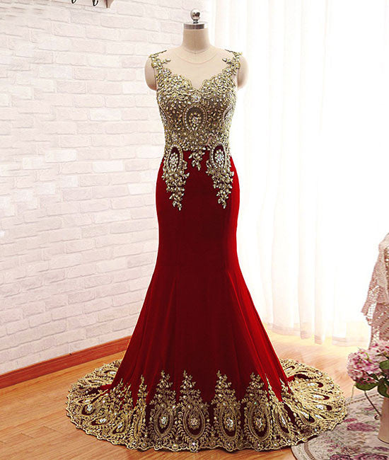 Burgundy chiffon lace applique long prom dress, burgundy evening dress shdress Burgundy chiffon lace applique long prom dress, burgundy evening dress shdress
