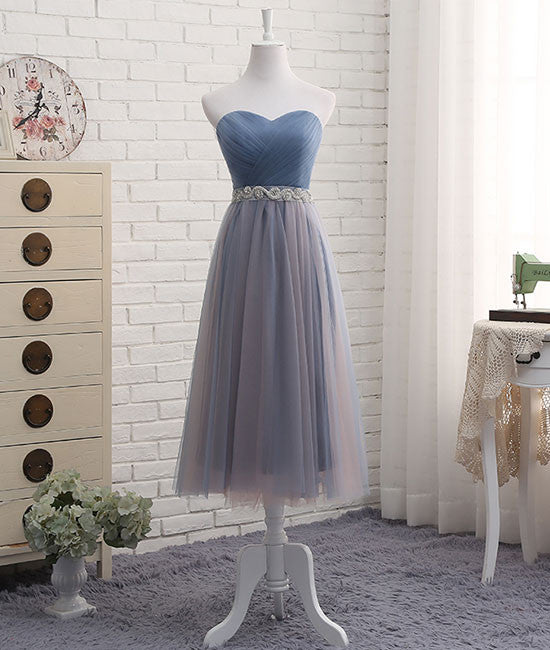 
                  
                    Cute sweetheart neck tulle prom dress, tulle bridesmaid dress - shdress
                  
                