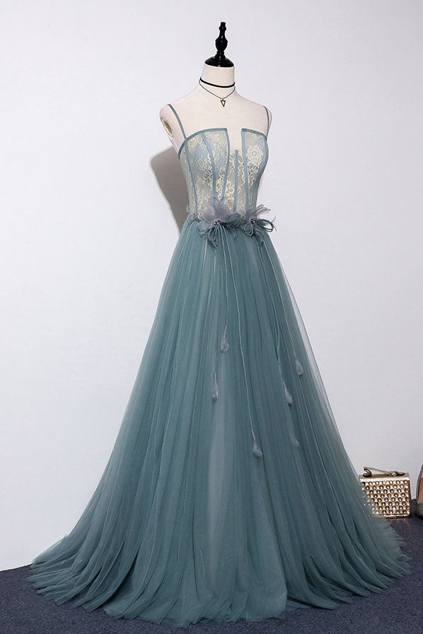 Green sweetheart tulle lace long prom dress green formal dress shdress Green sweetheart tulle lace long prom dress green formal dress shdress