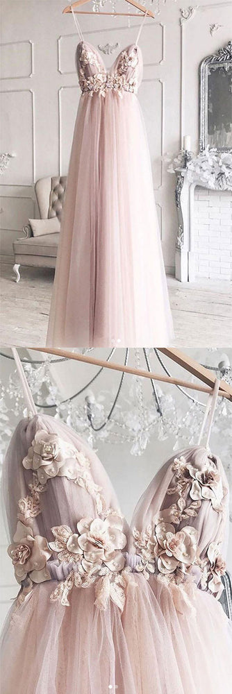 
                  
                    Sweetheart tulle lace long prom dress, tulle lace evening dress
                  
                