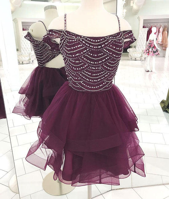Cute tulle sequin short prom dress, cute homecoming dress shdress Cute tulle sequin short prom dress, cute homecoming dress shdress
