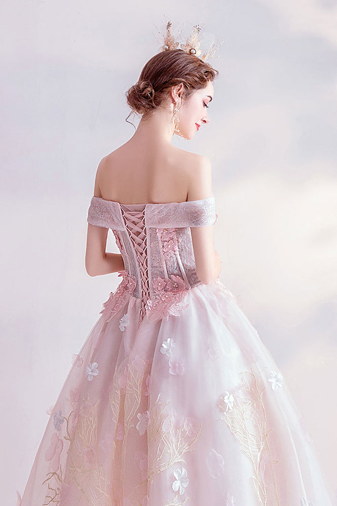 
                  
                    Pink sweetheart tulle lace short prom dress pink cocktail dress
                  
                