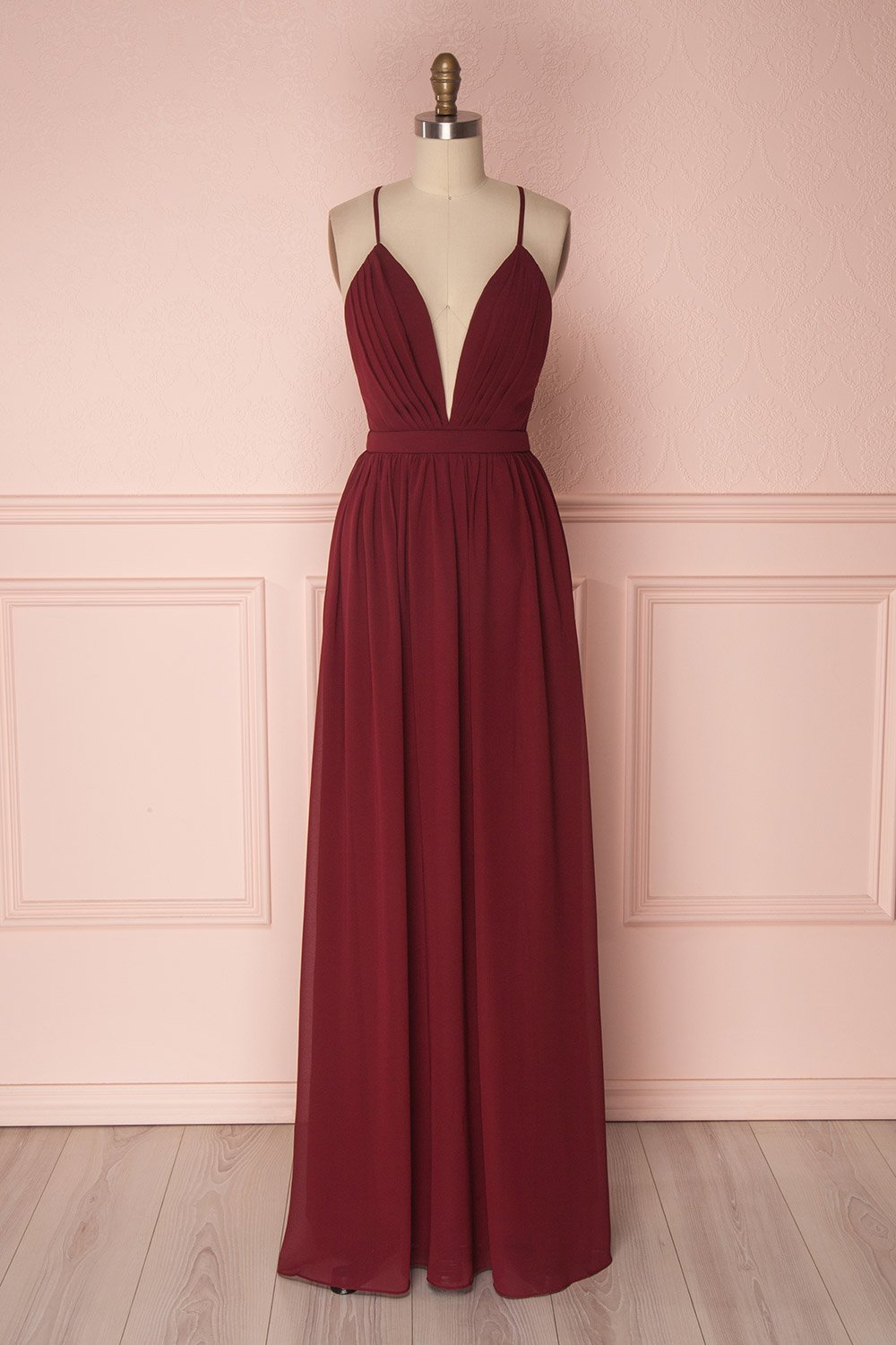 Simple burgundy chiffon long prom dress burgundy formal dress shdress Simple burgundy chiffon long prom dress burgundy formal dress shdress
