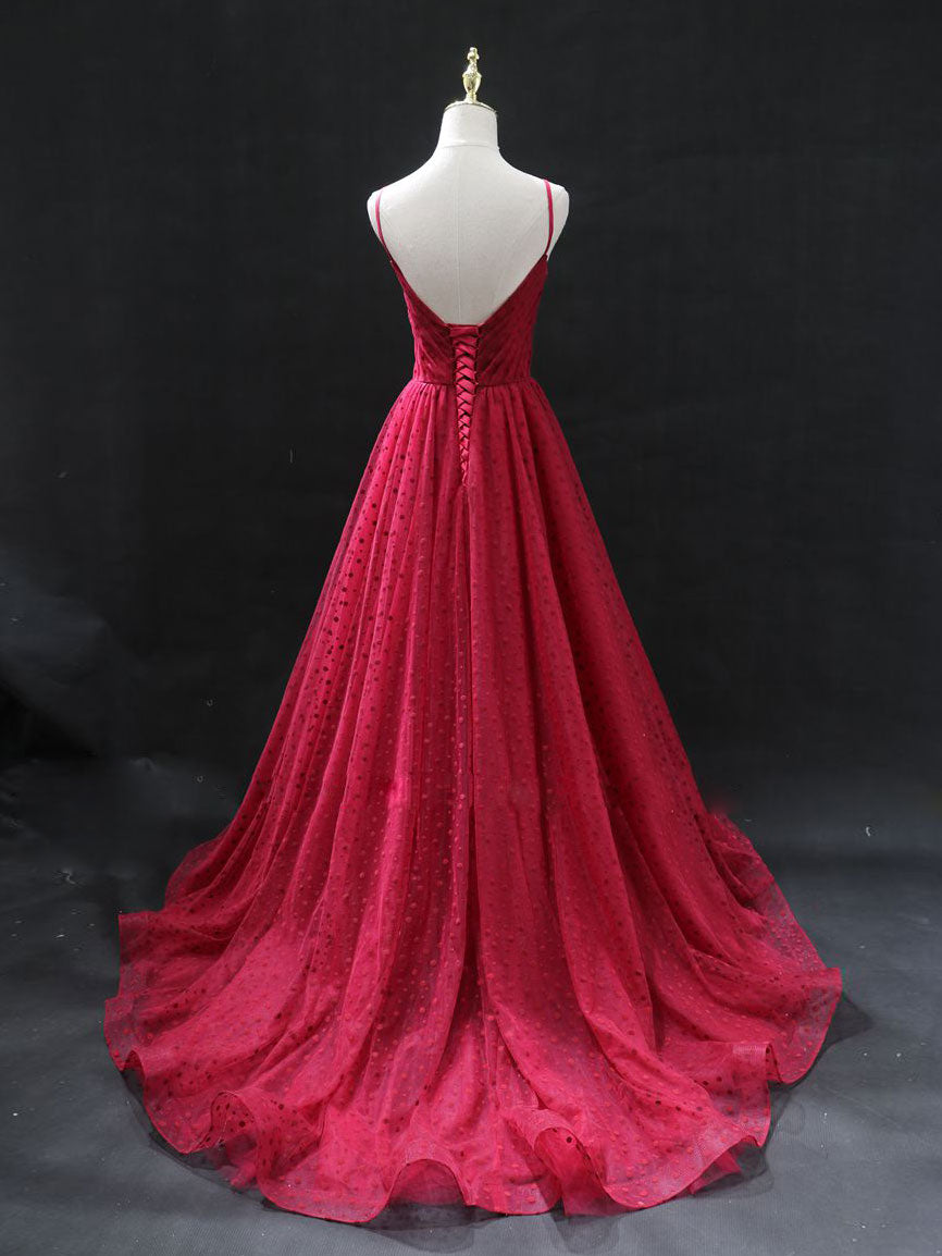 Shades of red - Light, Dark or ombre red sparkle ball gown wedding dress  with glitter tulle and train - various styles
