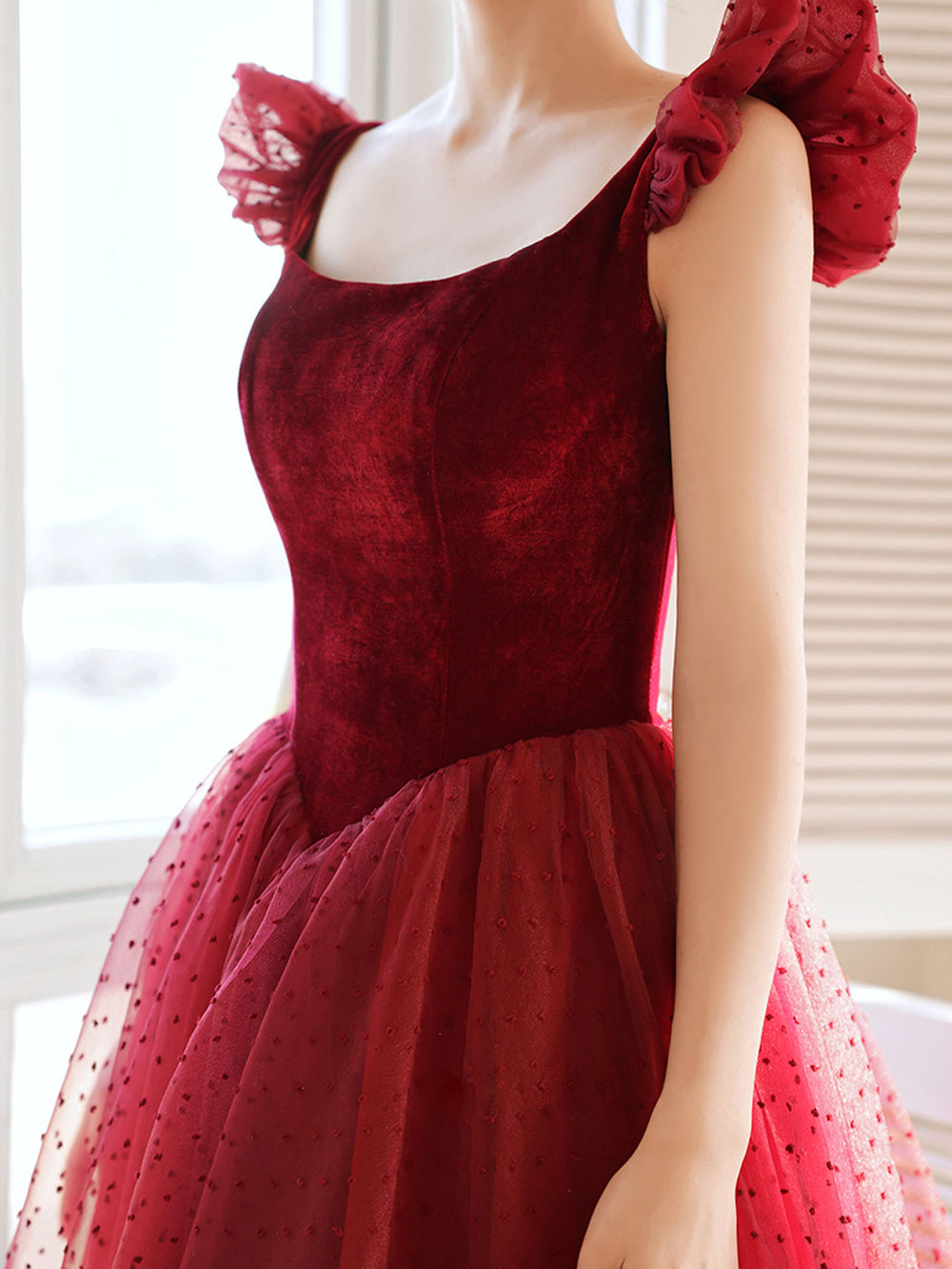 Burgundy Tea Length Prom Dresses, Burgundy Formal Bridesmaid Dresses shdress Burgundy Tea Length Prom Dresses, Burgundy Formal Bridesmaid Dresses shdress