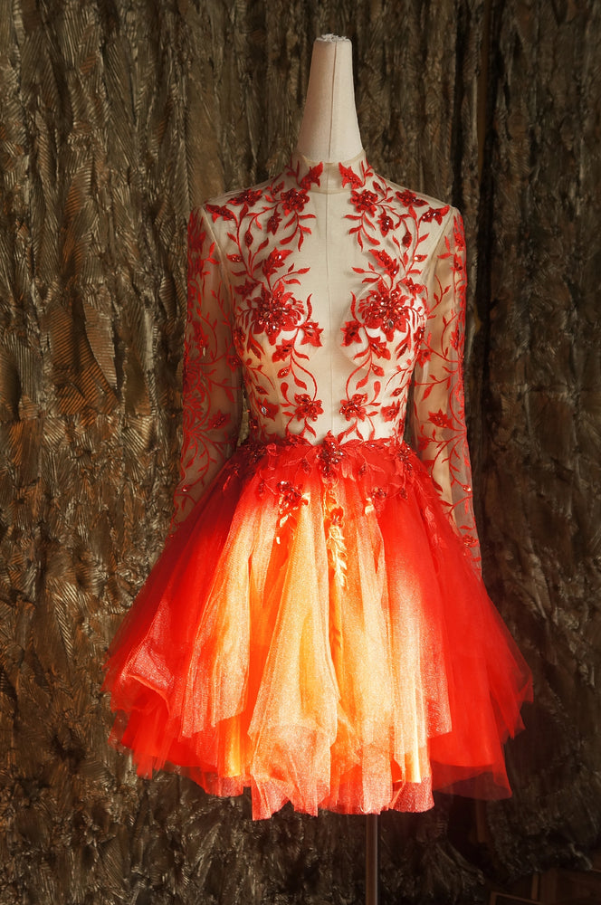 Red lace long prom dress red tulle lace short prom dress shdress Red lace long prom dress red tulle lace short prom dress shdress