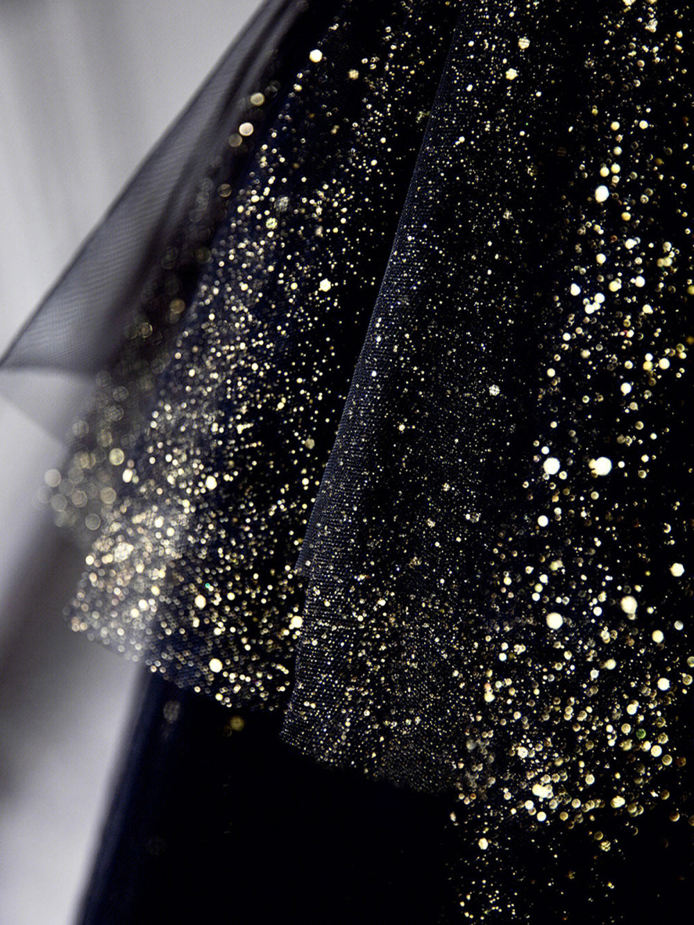 black glitter tulle prom dress Glitter Sequin Tulle Sweetheart Formal Prom Dresses